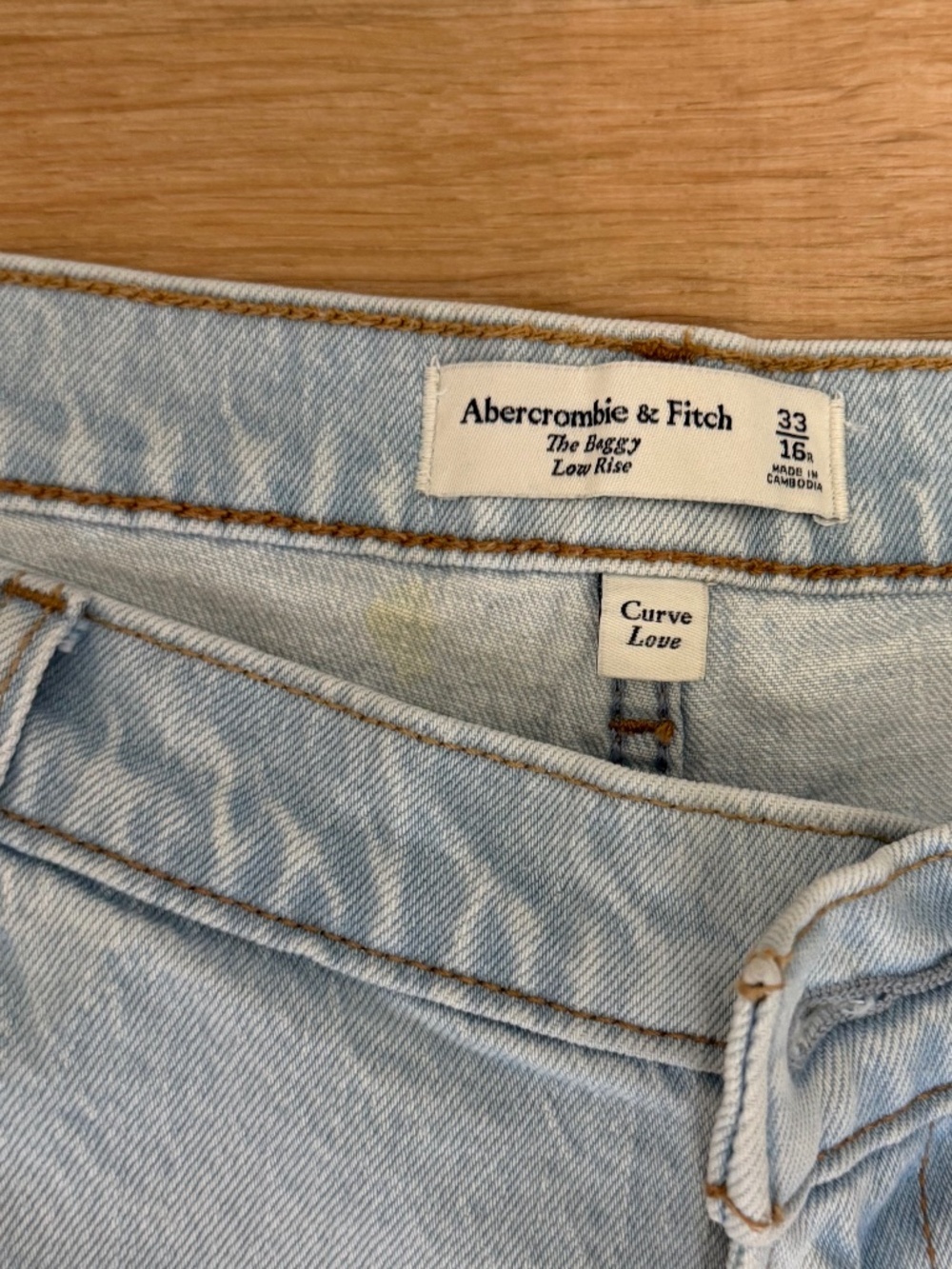 Abercrombie & Fitch curve love jeans the baggy